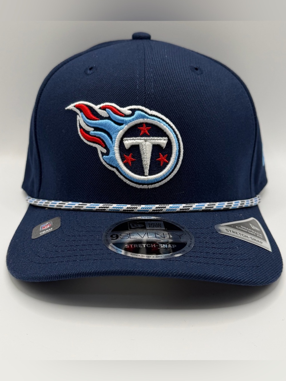 Tennessee Titans New Era 9SEVENTY Sideline Stretch Men's Snapback Rope Hat Blue